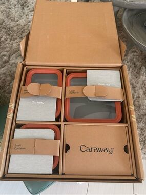 NWT - Caraway - Food Storage Set -  Perracotta